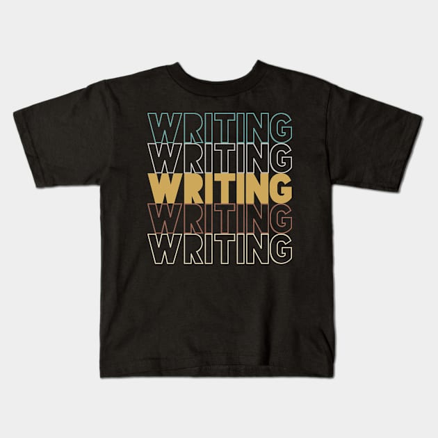 Writing Kids T-Shirt by Hank Hill
